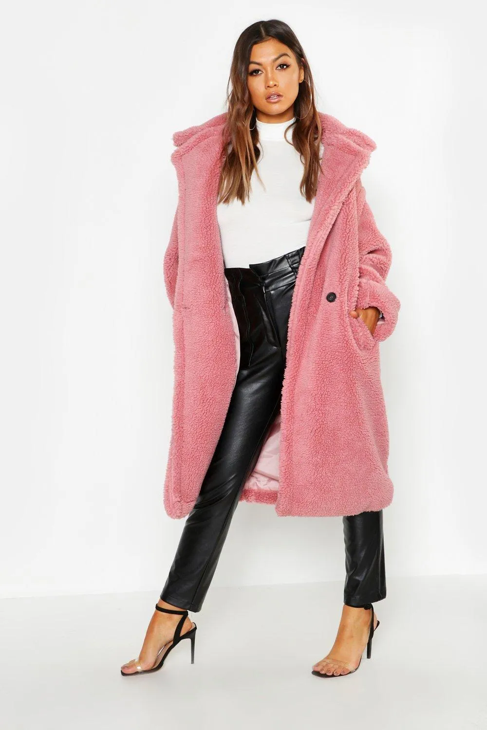 Oversized Teddy Faux Fur Coat