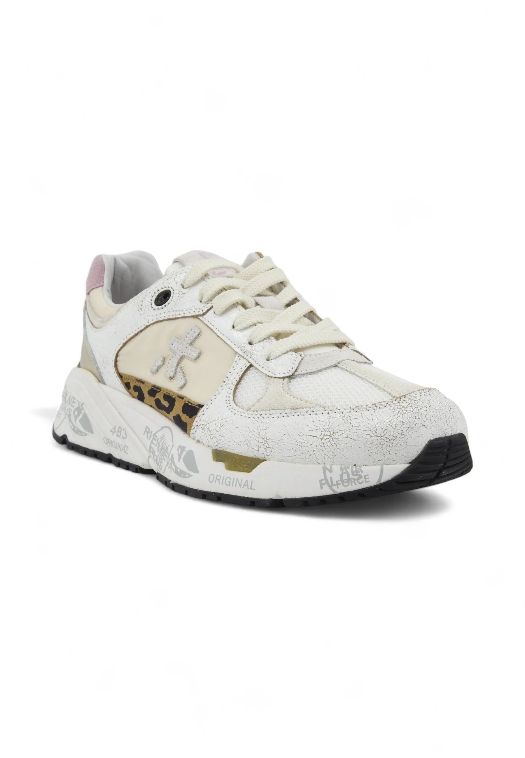 PREMIATA Sneaker Donna White Rose MASED-6680