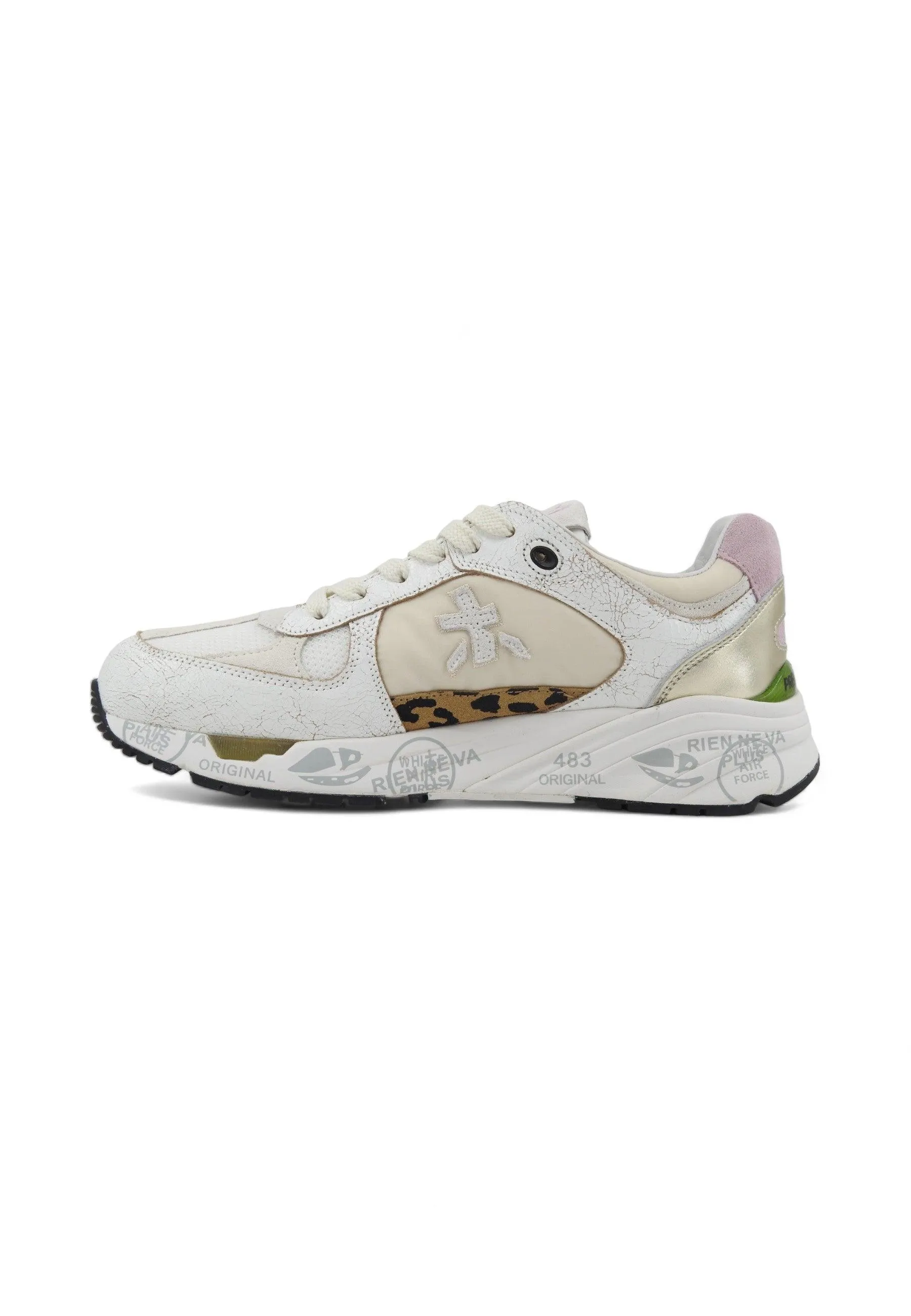 PREMIATA Sneaker Donna White Rose MASED-6680