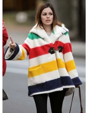 Rachel Bilson Blanket Coat | Rachel Bilson Multi-Color CoatUjackets.com