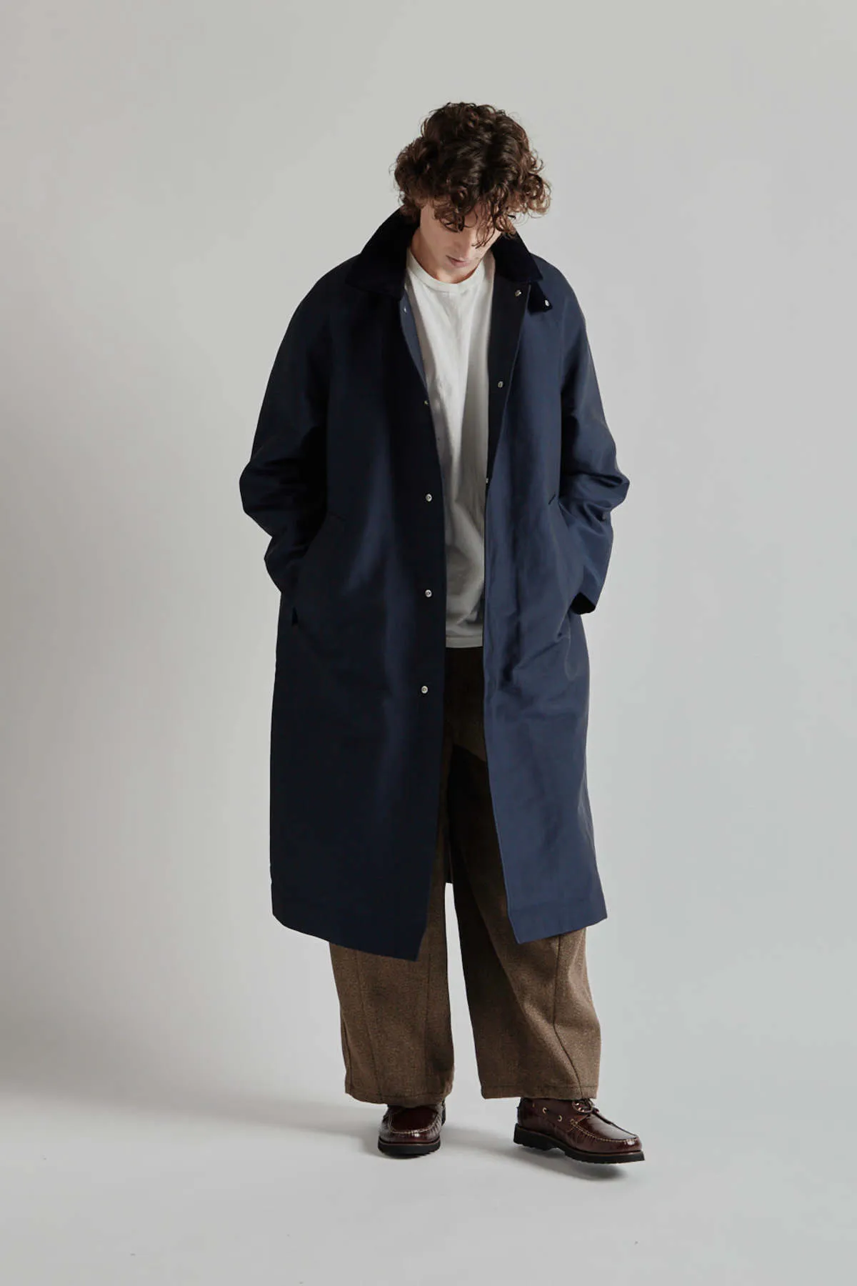 Raglan Coat - Navy