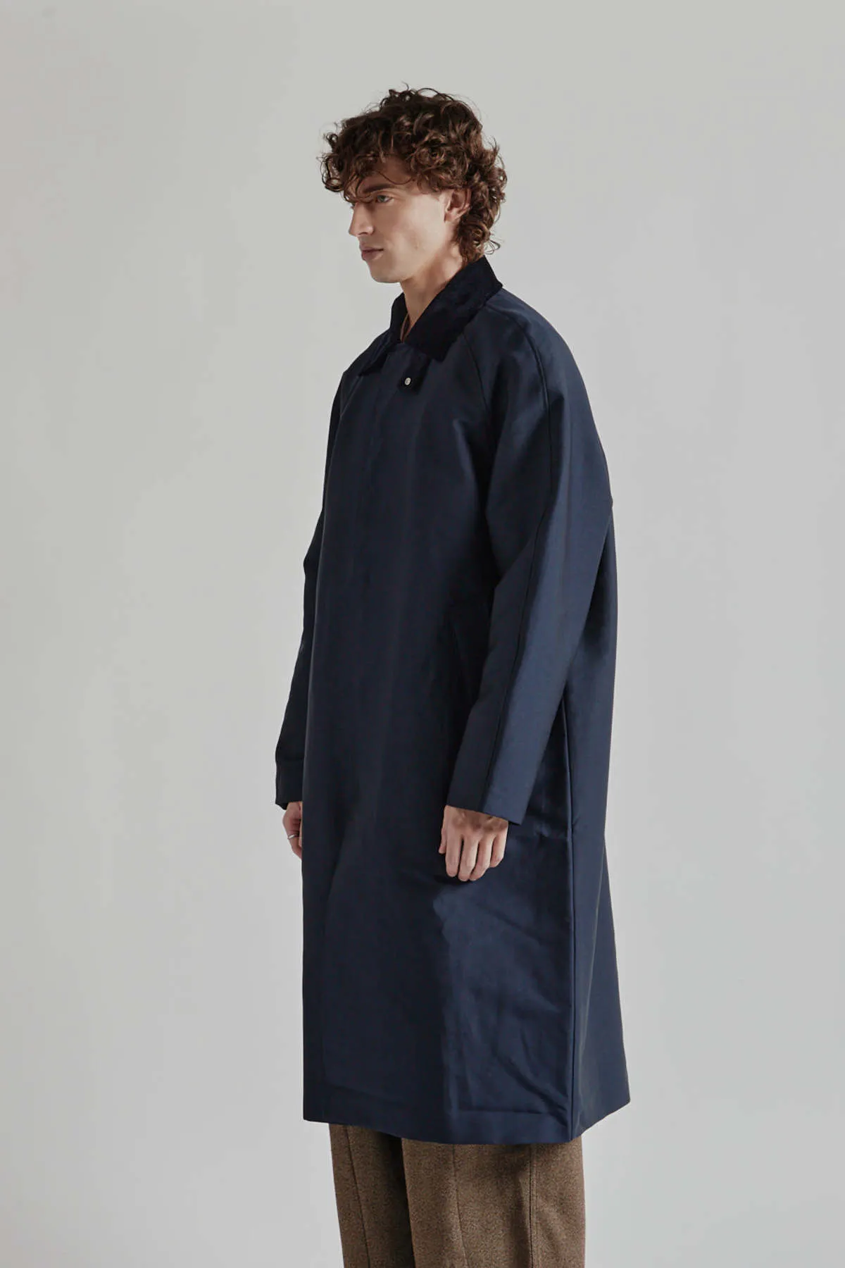 Raglan Coat - Navy