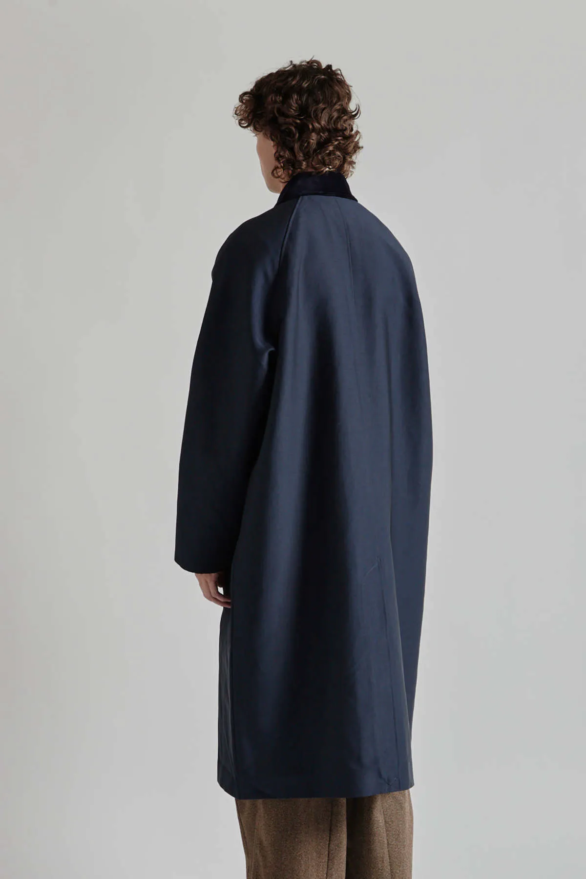 Raglan Coat - Navy