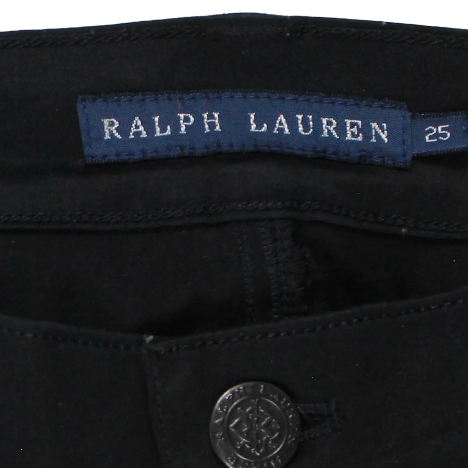 Ralph Lauren Black Cotton Sheen Jeans