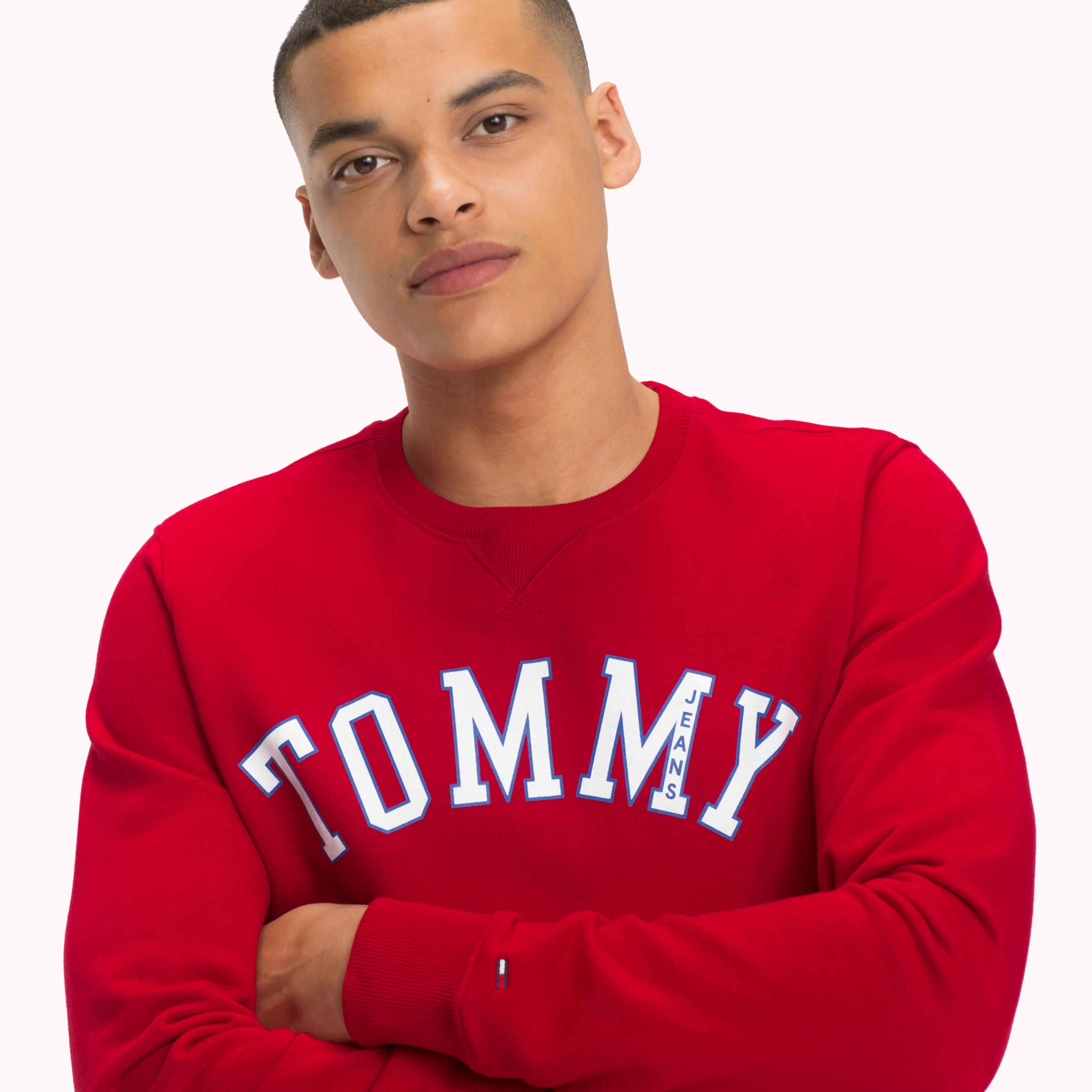 Red Crew Neck Logo Sweatshirt | Sweatshirts & Hoodies | Tommy Hilfiger