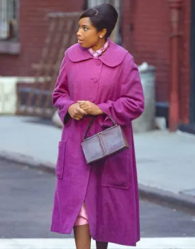 Respect 2021 Jennifer Hudson Purple Coat | Aretha Franklin Purple Coat