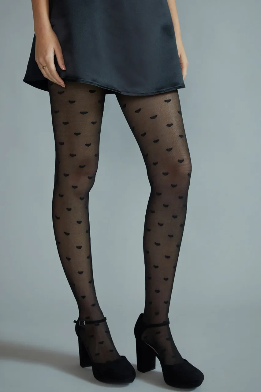 Rosie Hearts Sheer Tights