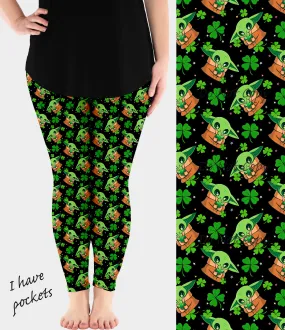 RTS - Lucky Alien Leggings w/ Pockets