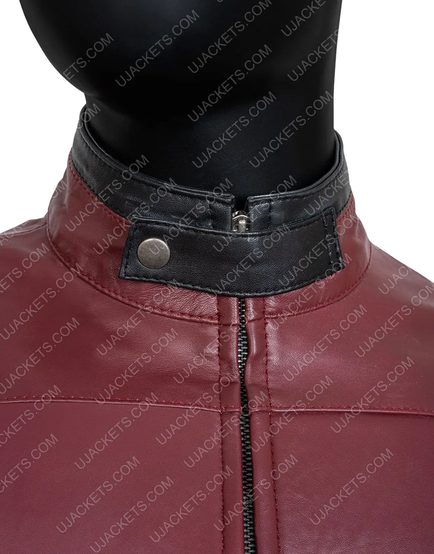 Ryan Reynolds Deadpool 2 Jacket - Red And Black Biker Jacket