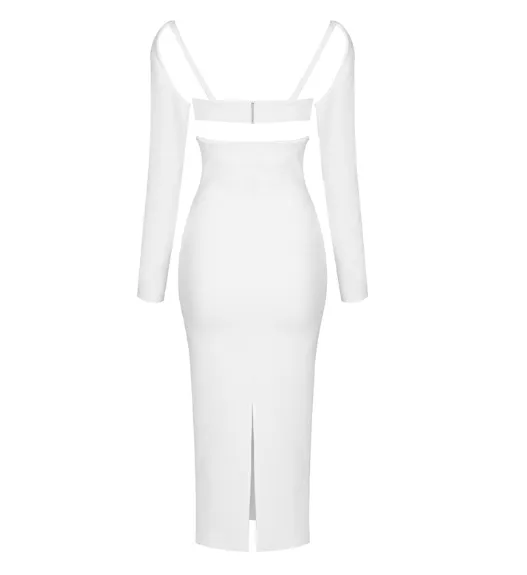 Safi White Midi Dress