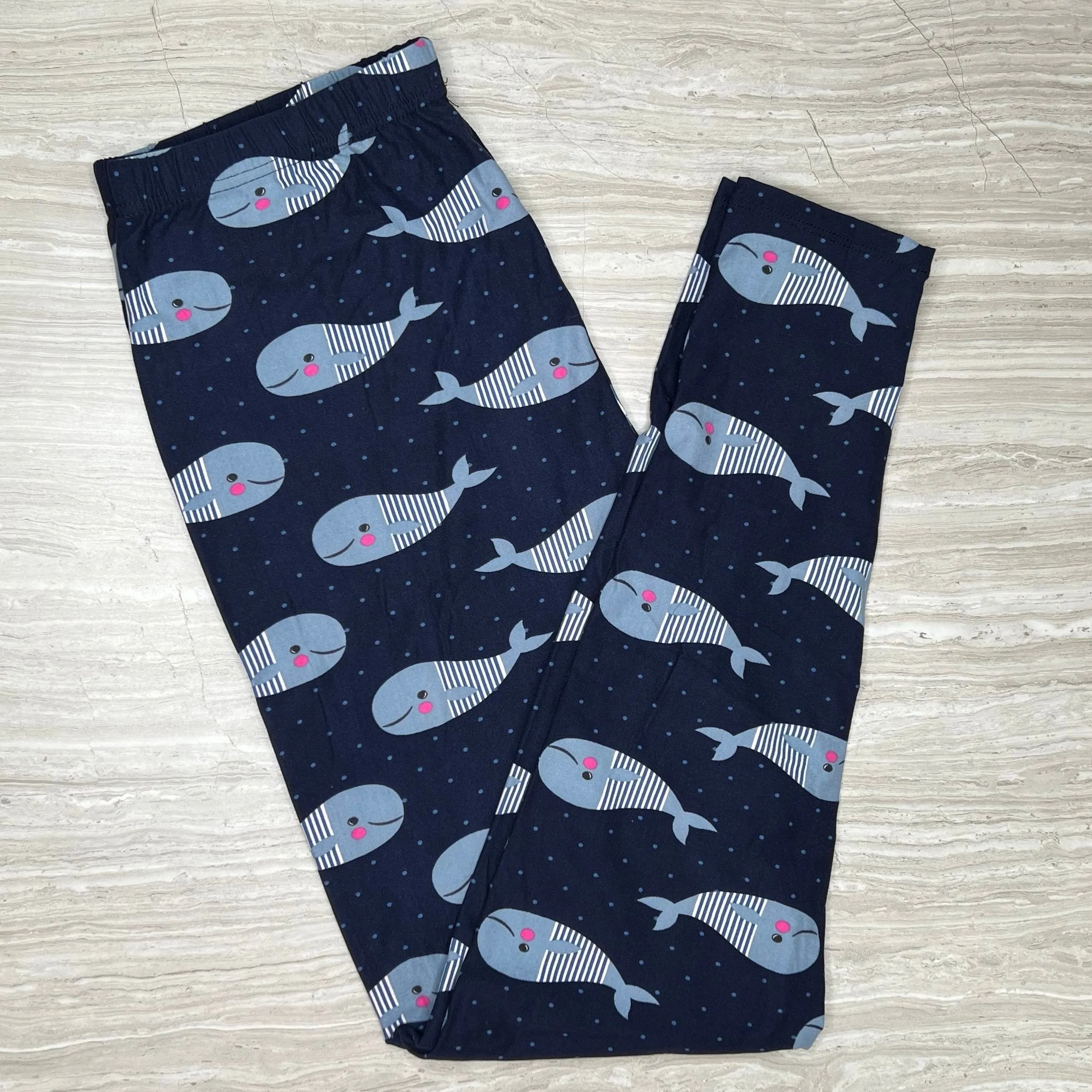 Sailor Whales Dot Leggings