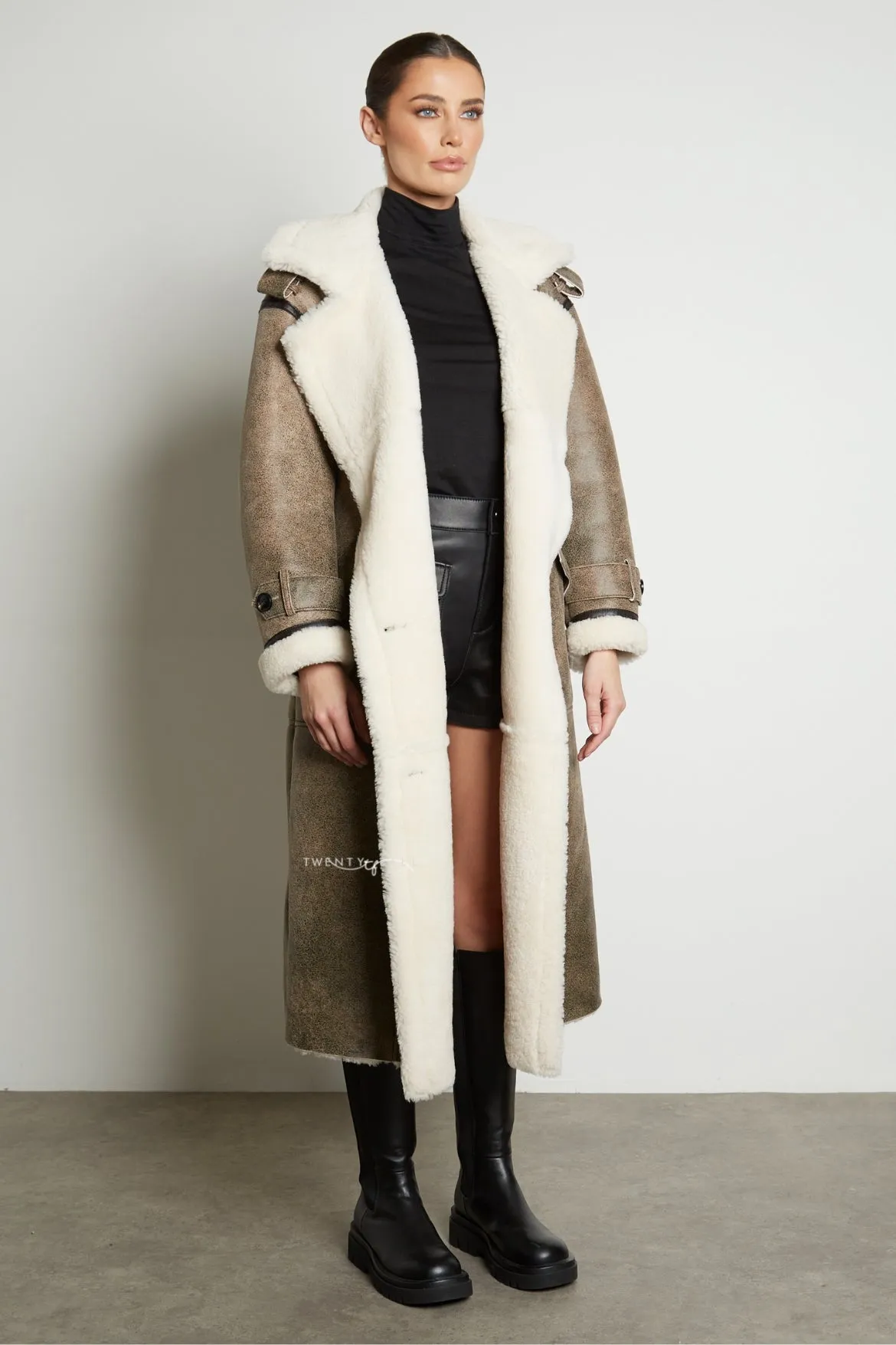 Sara Shearling Coat