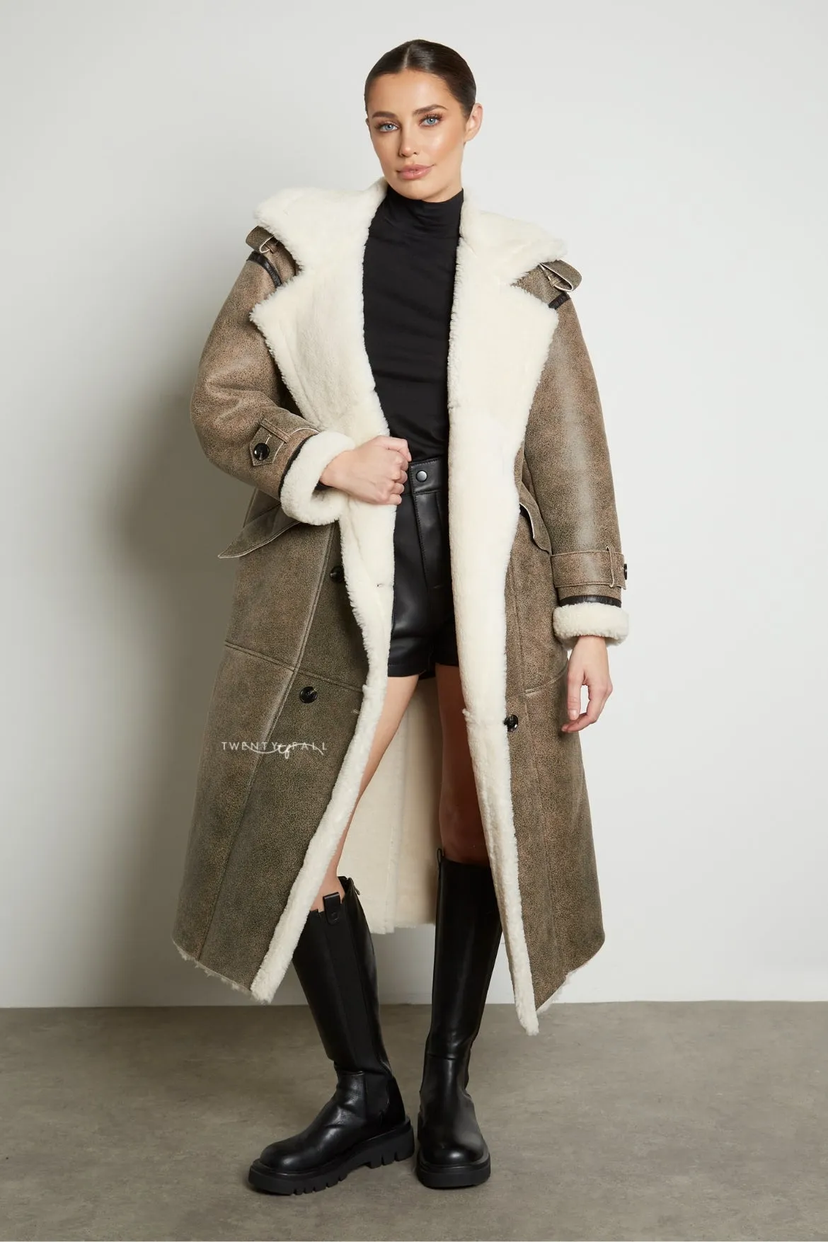 Sara Shearling Coat