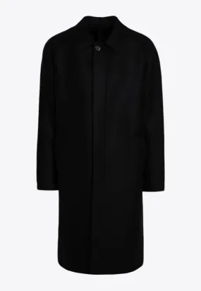 Single-Breasted Wool Coat