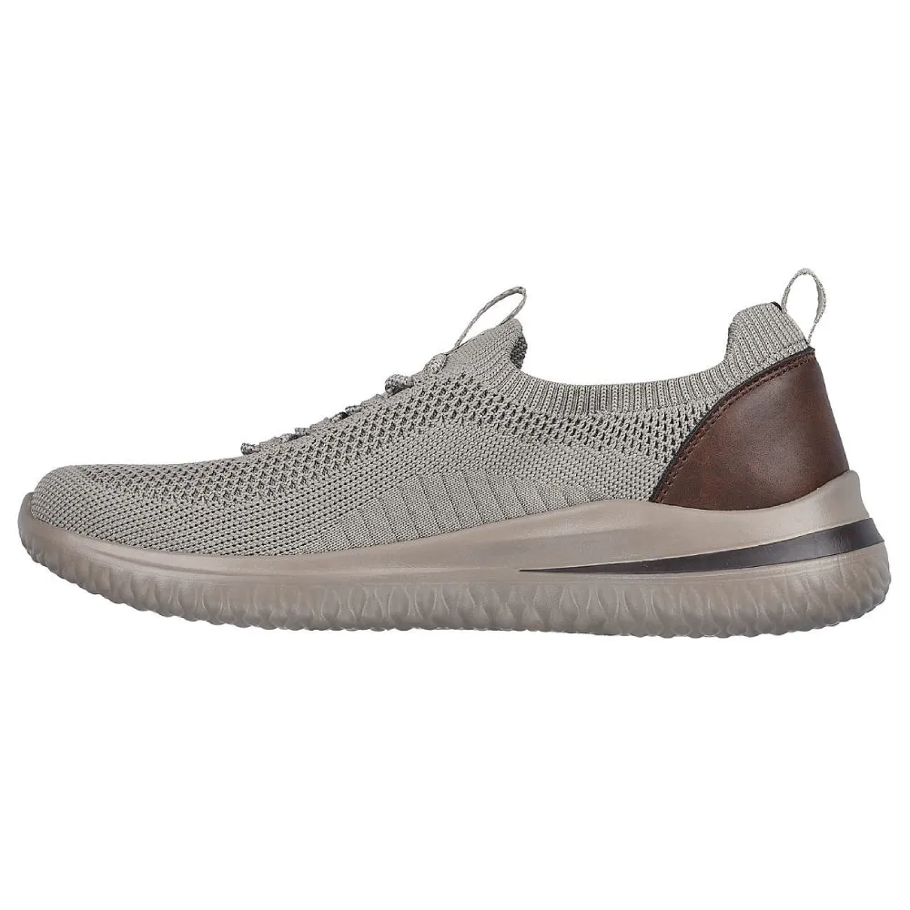 SKECHERS Men's Delson 3.0 Alfaro Running Shoe (Taupe)