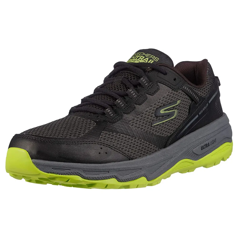 SKECHERS Men's Go Run Trail Altitude Running Shoe (Black/Lime)