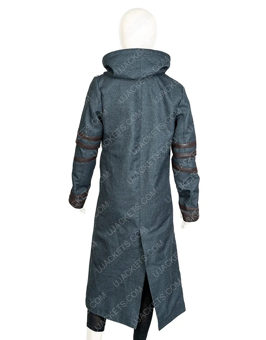 Star Trek Isa Briones Coat | Dahj Woolen Hooded Coat | ujackets.com