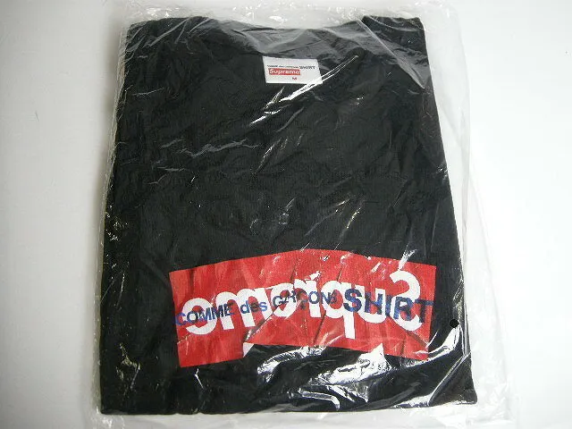 Supreme  |17SS◆Size M-L◆Supreme x COMME des GARCONS box logo tee Black