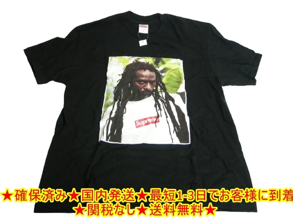 Supreme  |19SS ◆ Size M ◆ Supreme Buju Banton Tee Photo T-shirt Black