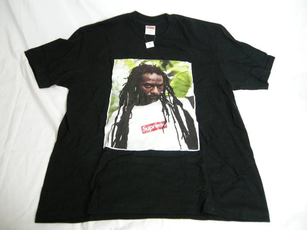 Supreme  |19SS ◆ Size M ◆ Supreme Buju Banton Tee Photo T-shirt Black