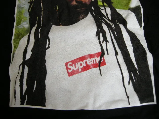 Supreme  |19SS ◆ Size M ◆ Supreme Buju Banton Tee Photo T-shirt Black