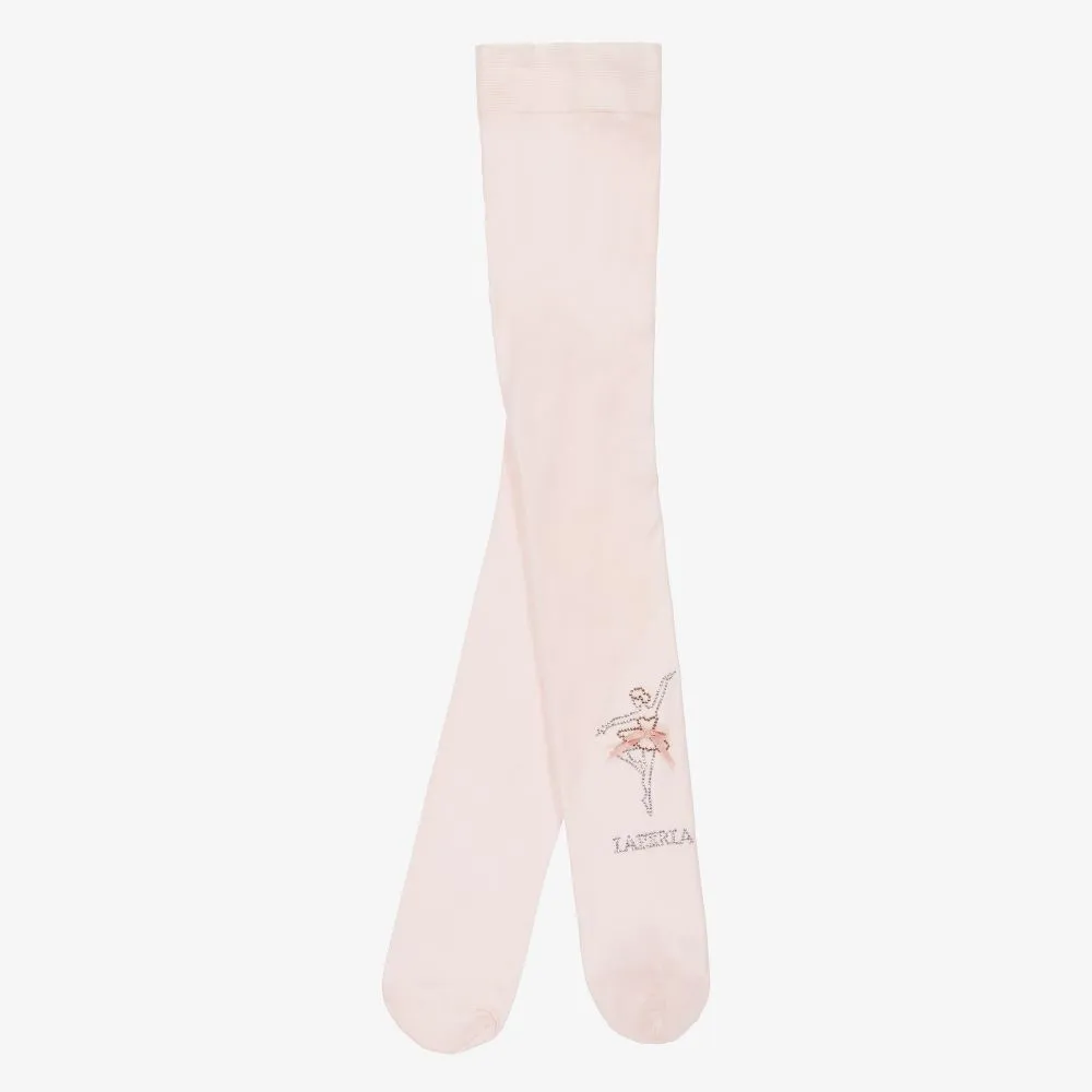 Teen Pink Logo Tights