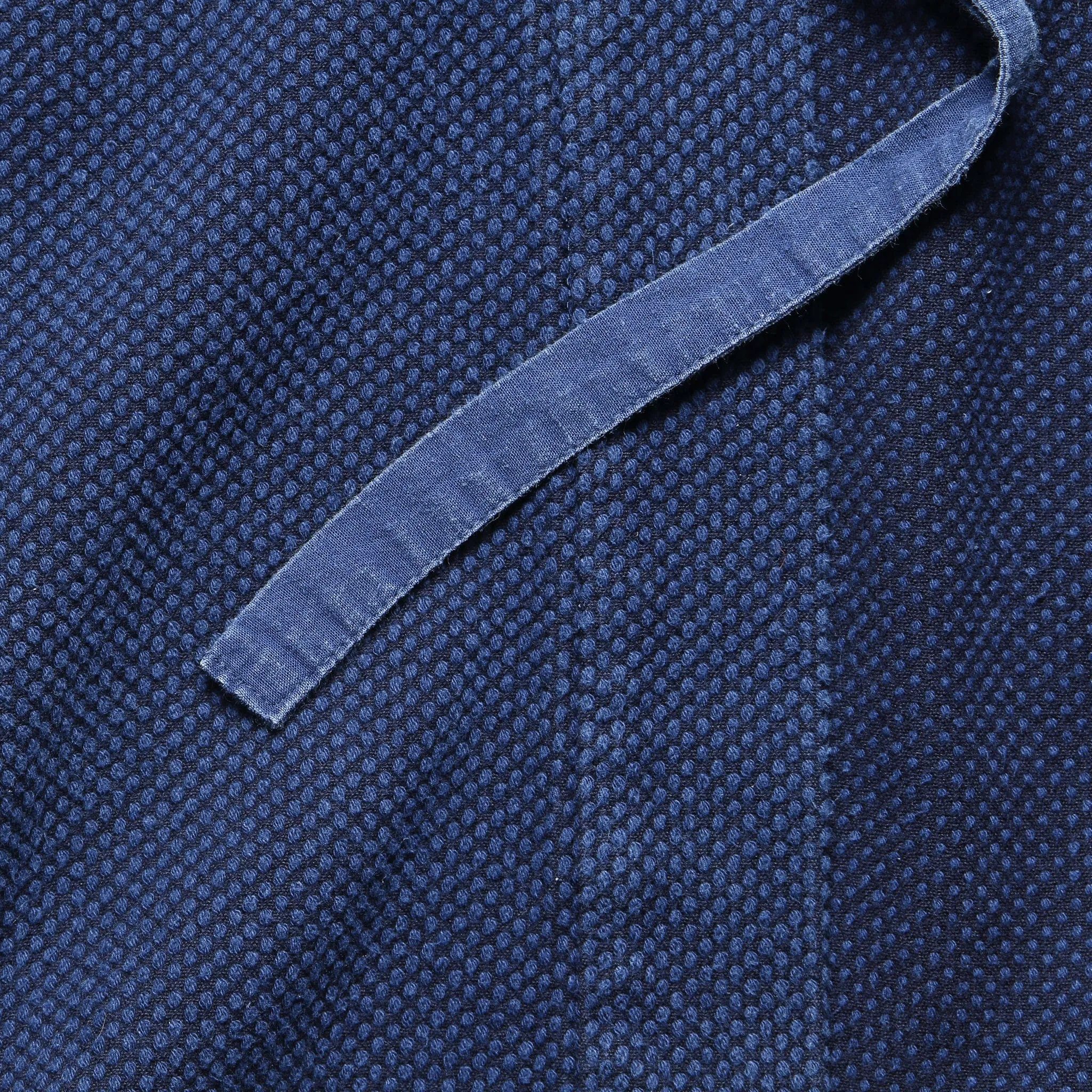 Textured Knit Japanese Kendo Jacket - Indigo