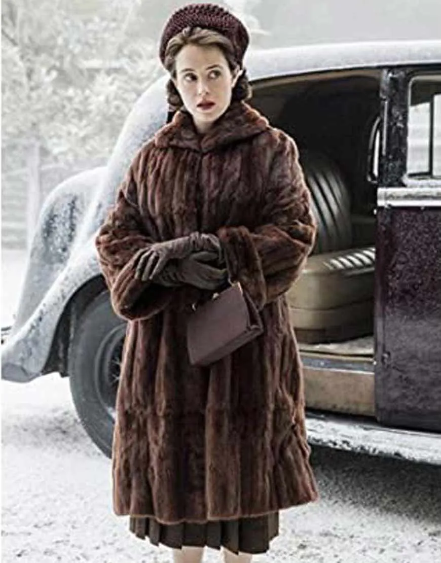 The Crown Claire Foy Shearling Coat | Ujackets.com - 45%OFF