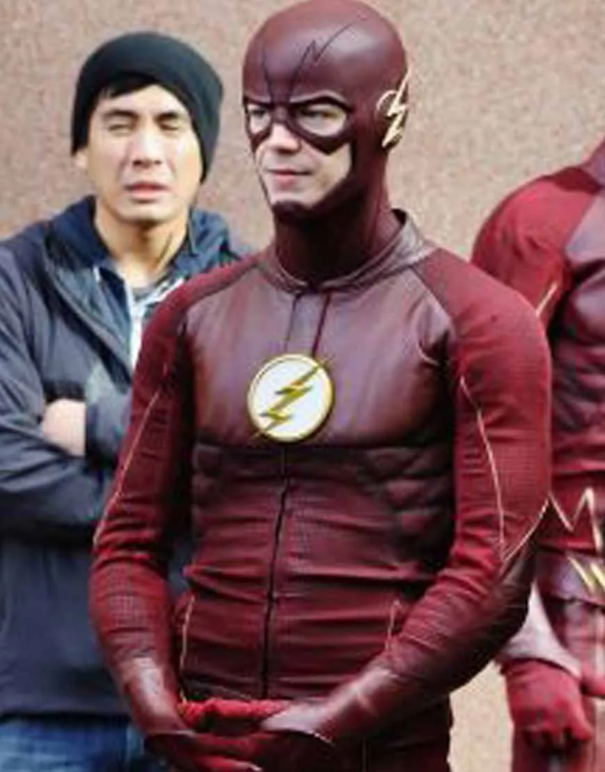 The Flash S07 Grant Gustin Jacket | Barry Allen Red Leather Jacket