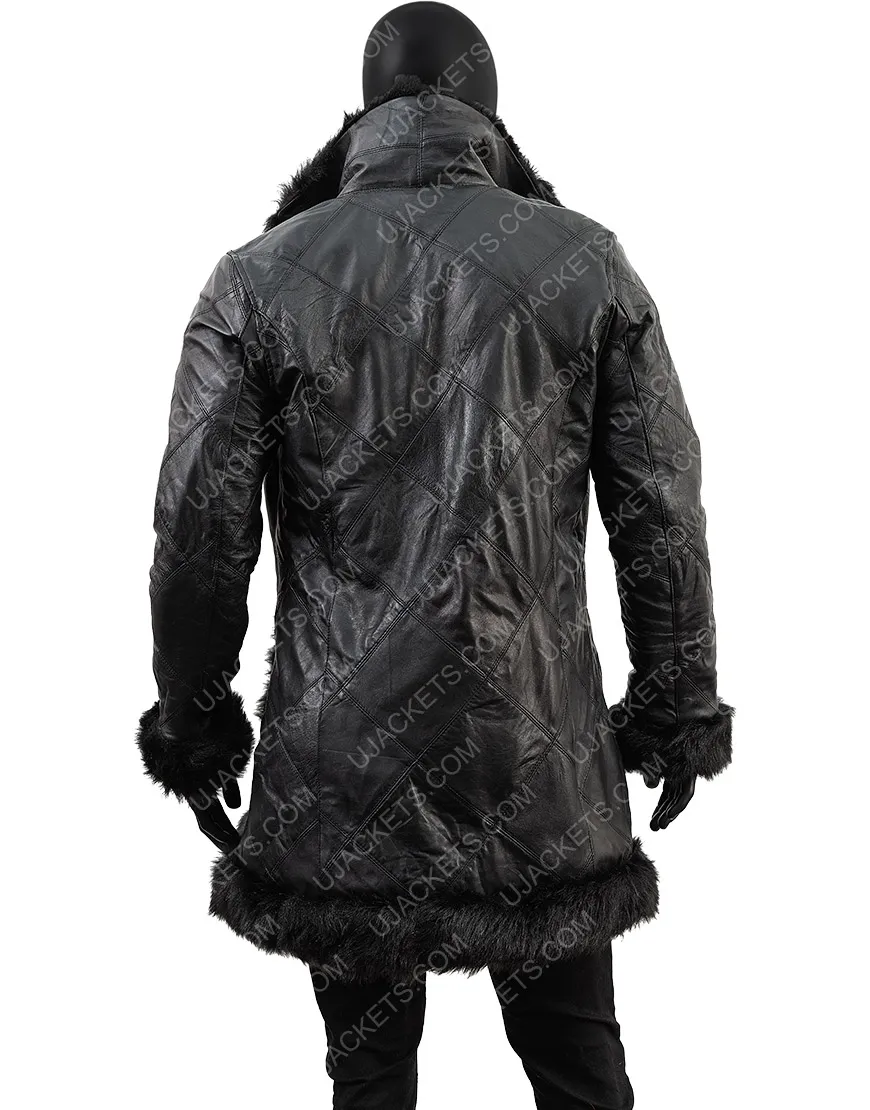 The Umbrella Academy Klaus Shearling Coat - Robert Sheehan Coat