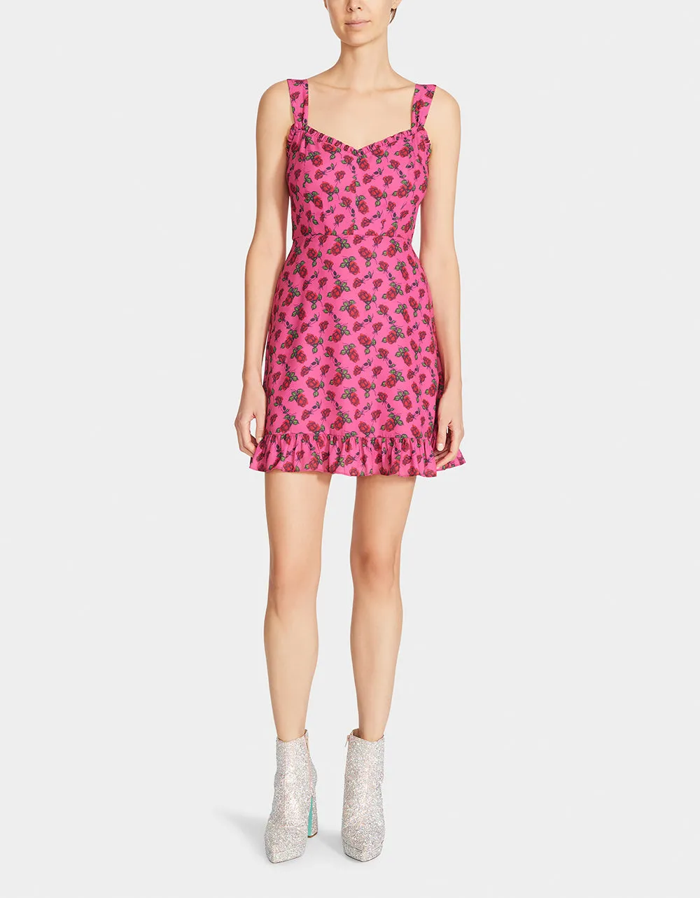 THORNS AND ROSES DRESS PINK