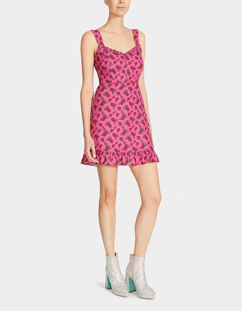 THORNS AND ROSES DRESS PINK