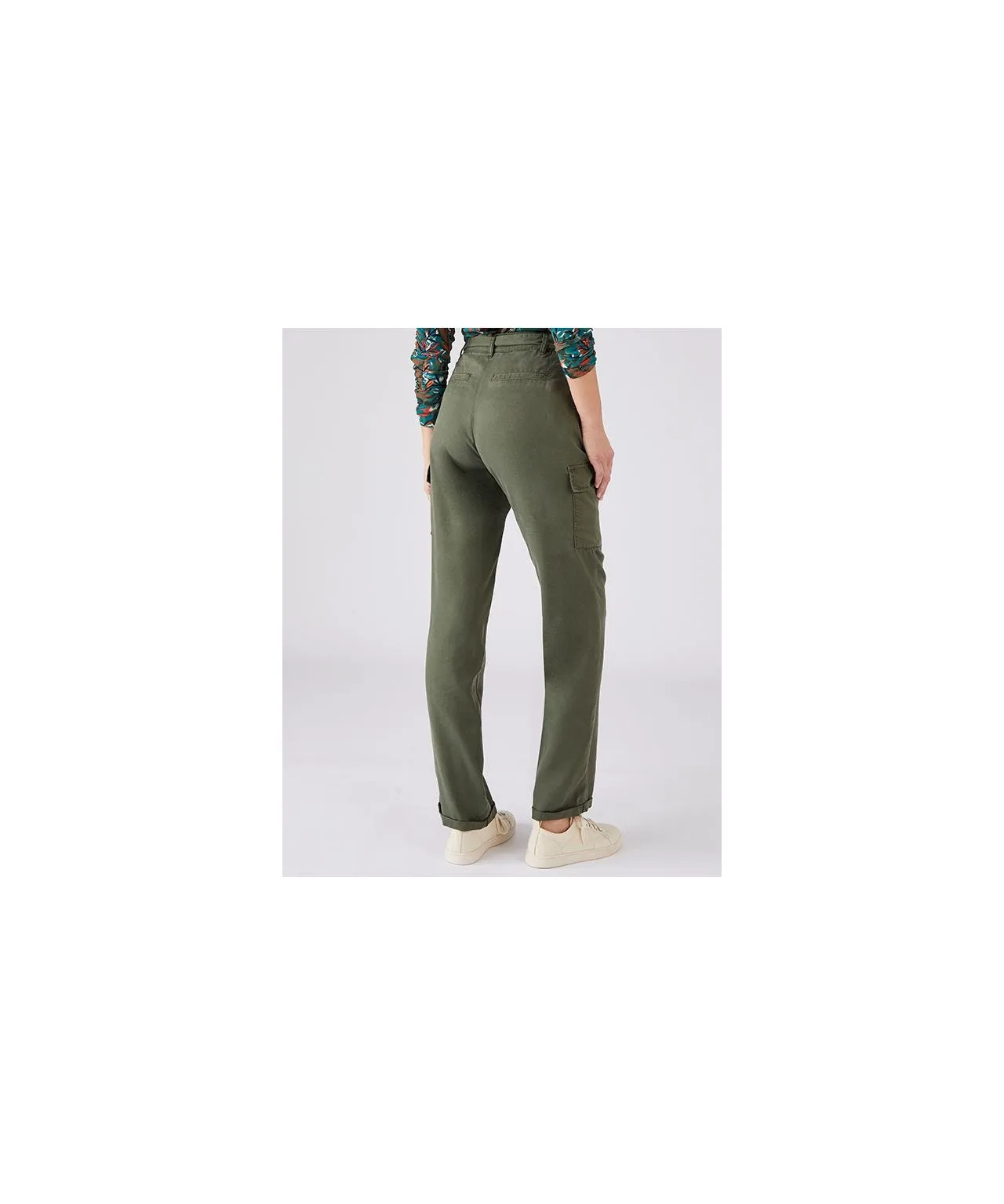 Tie Waist Cargo Trousers