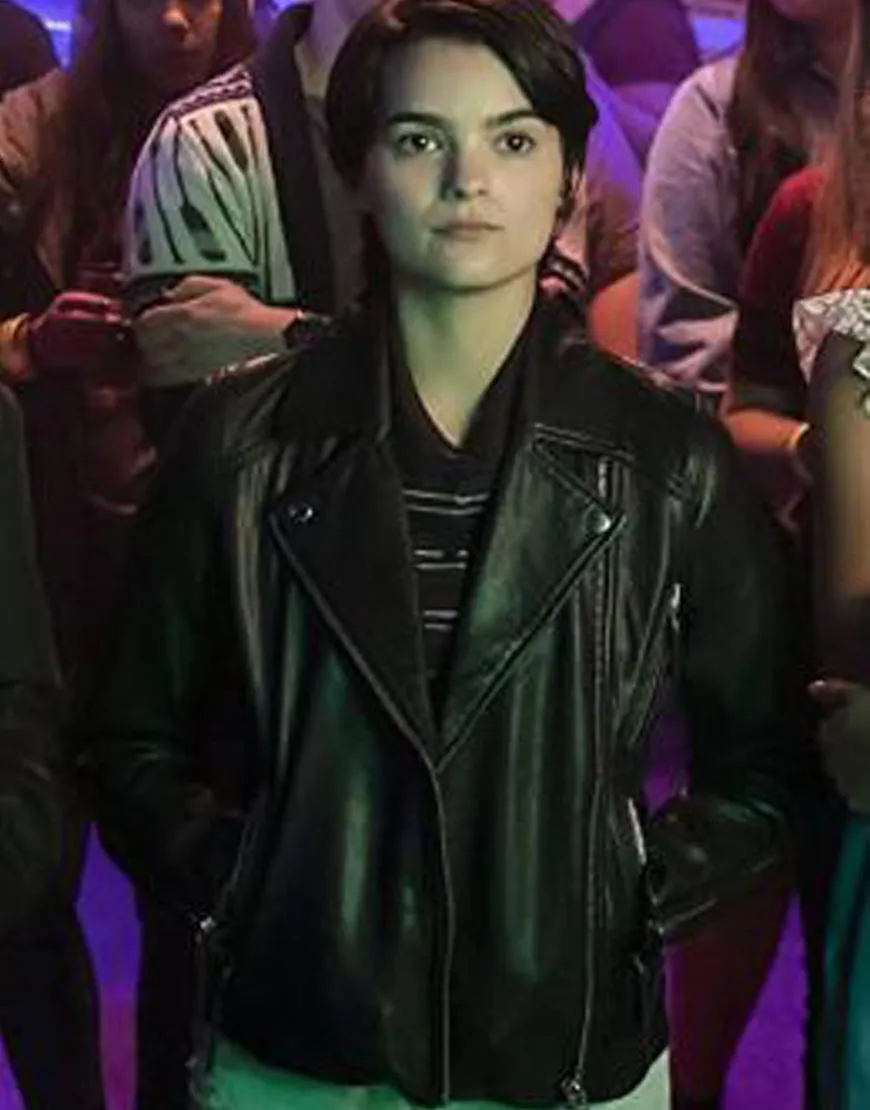 Trinkets Brianna Hildebrand Leather Jacket | ujackets.com