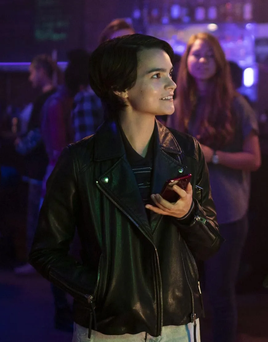 Trinkets Brianna Hildebrand Leather Jacket | ujackets.com