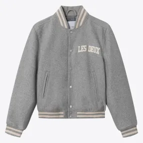 Varsity Wool Jacket (Light Grey Melange)