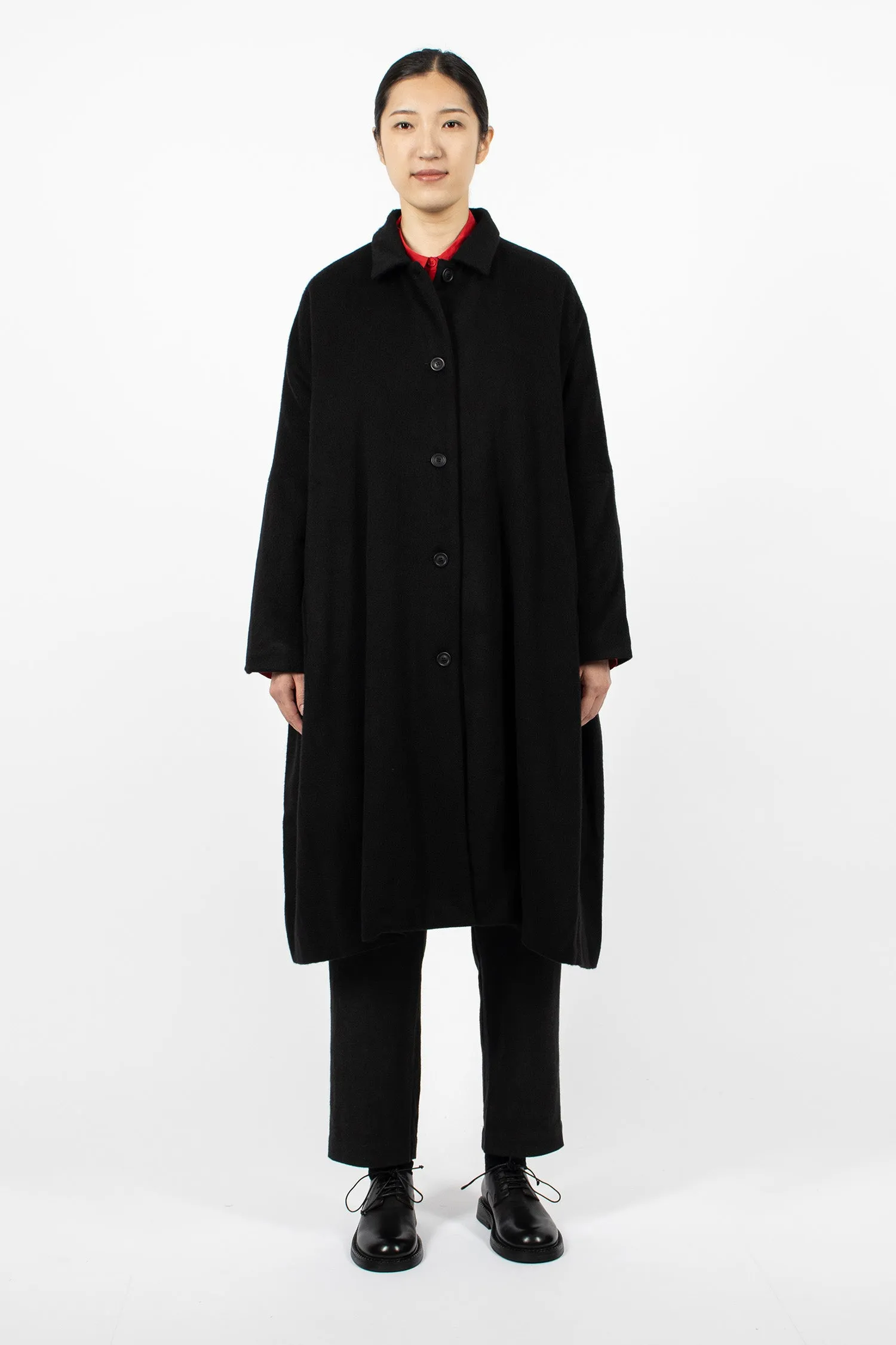 Verger Cashmere Coat Black