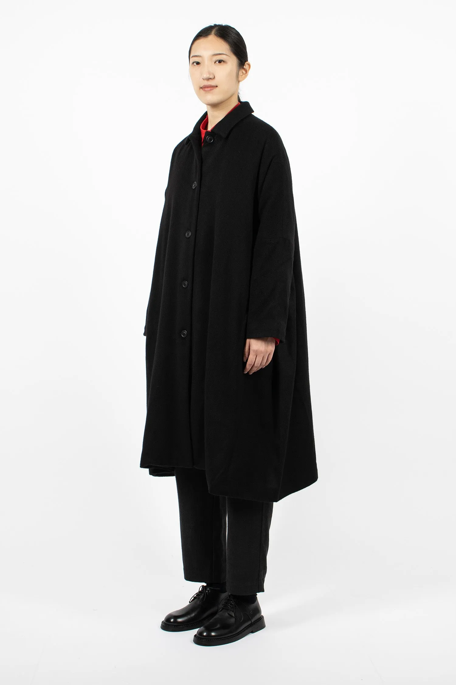 Verger Cashmere Coat Black