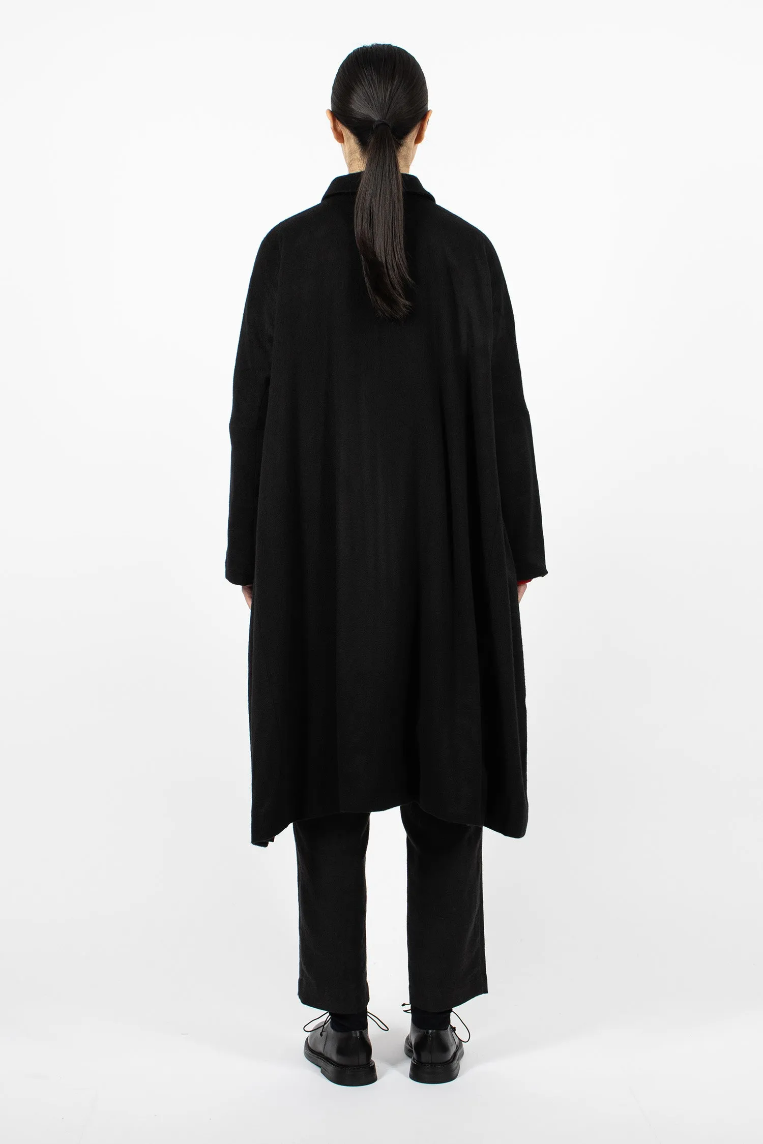 Verger Cashmere Coat Black