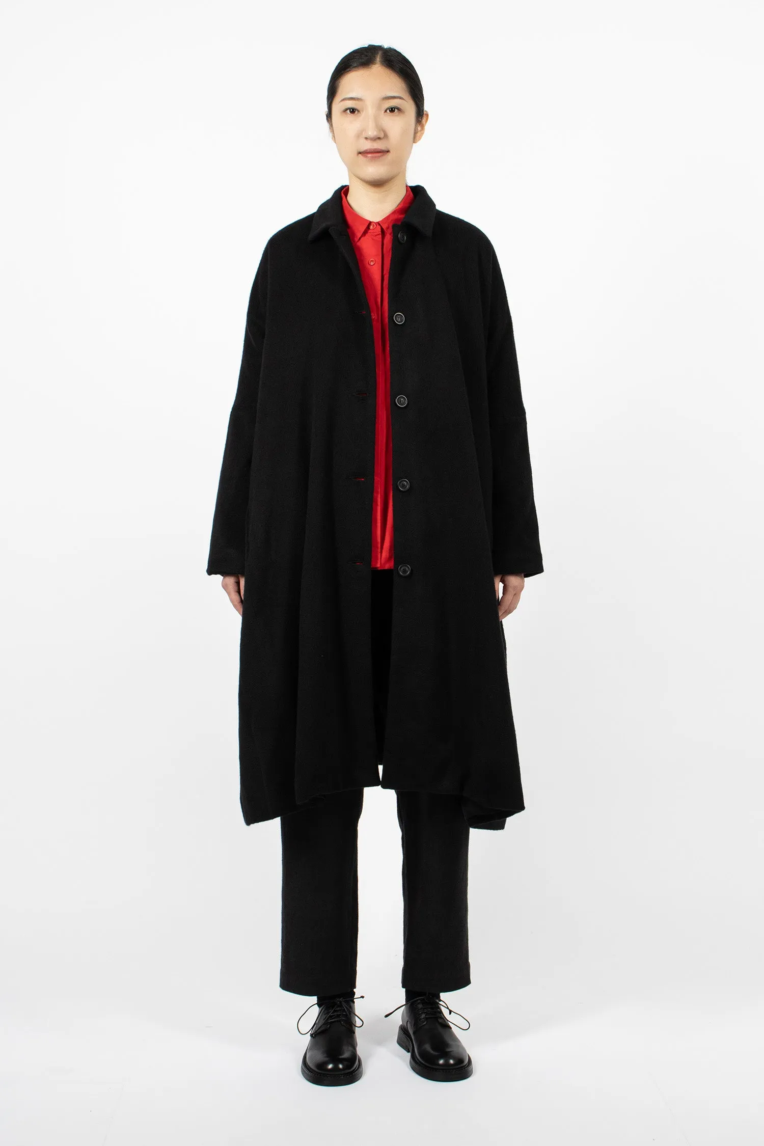 Verger Cashmere Coat Black