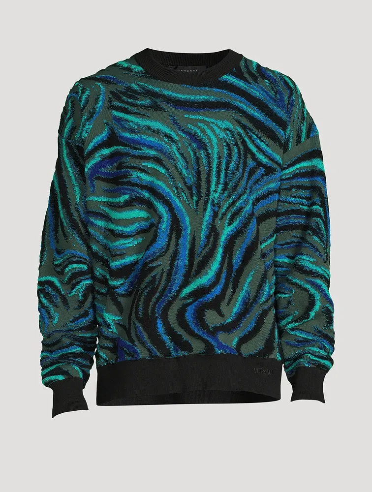 VERSACE Tiger Towel Sweater