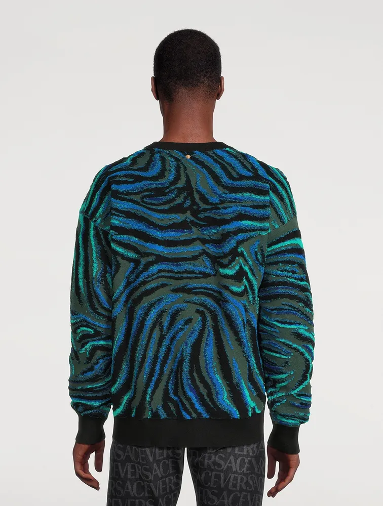 VERSACE Tiger Towel Sweater