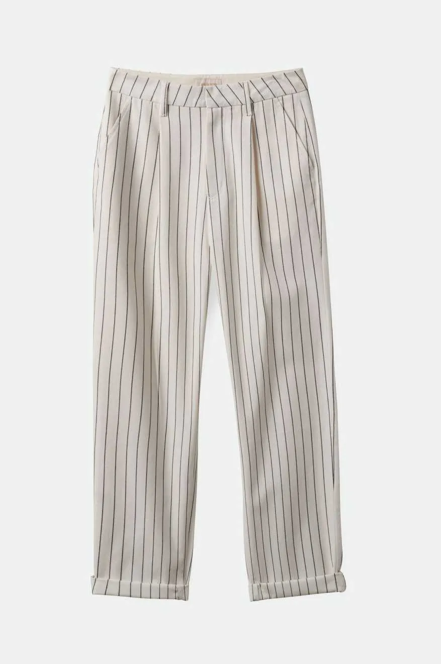 Victory Trouser Pant - Off White/Black