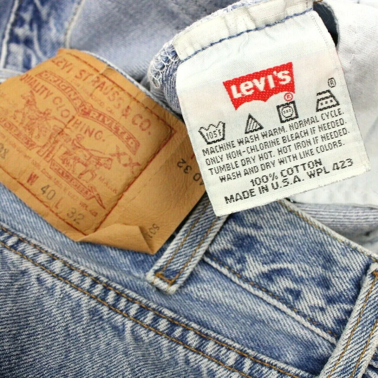 Vintage 90s LEVIS 501 Jeans Blue | W40 L32