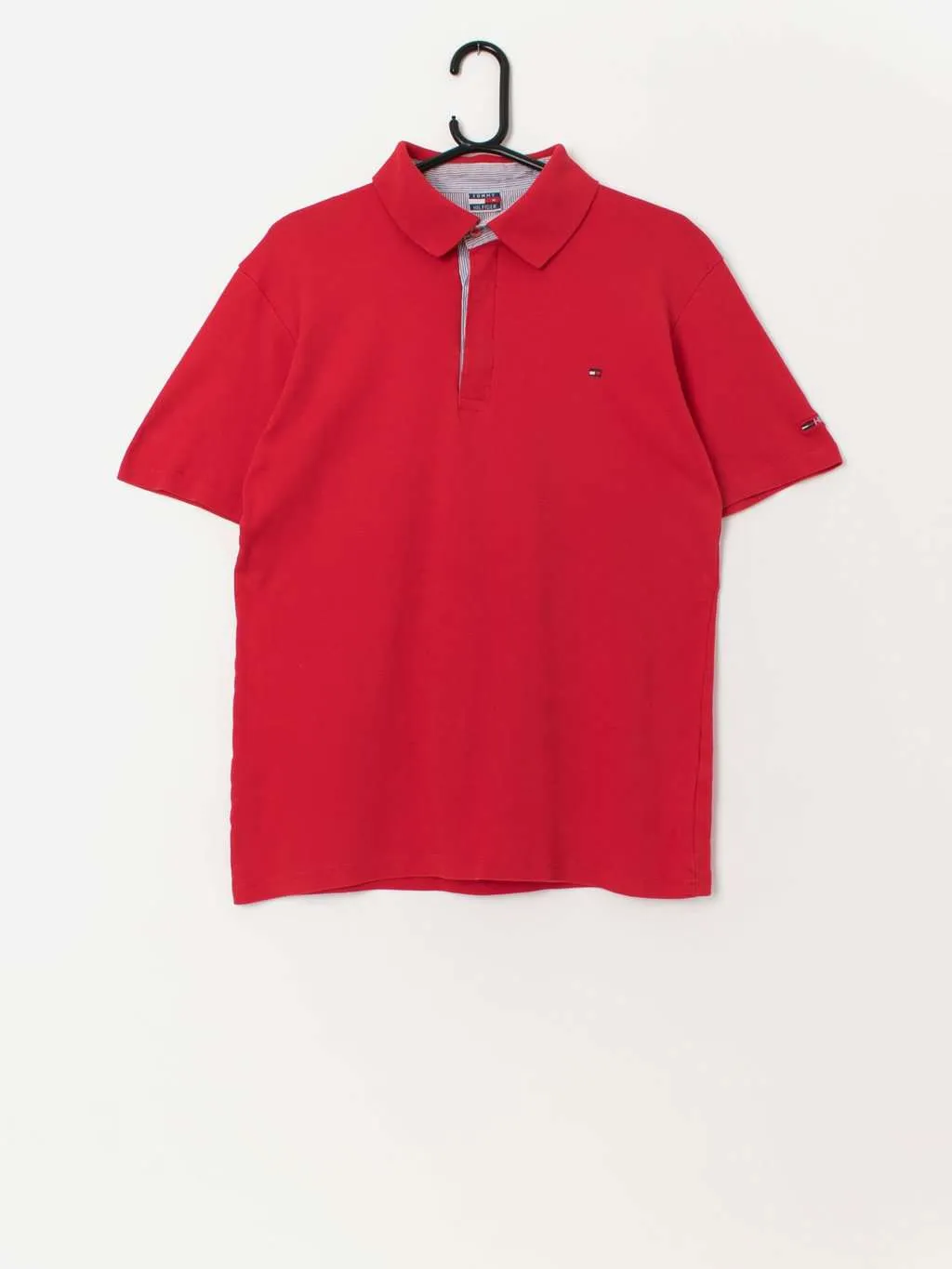 Vintage Tommy Hilfiger red polo shirt – Large