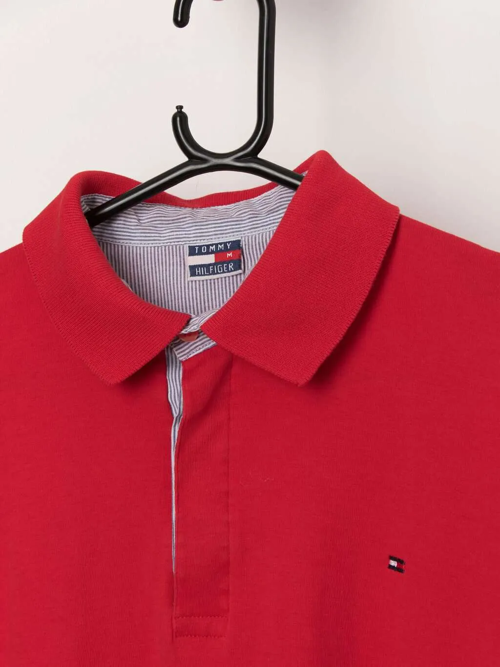 Vintage Tommy Hilfiger red polo shirt – Large