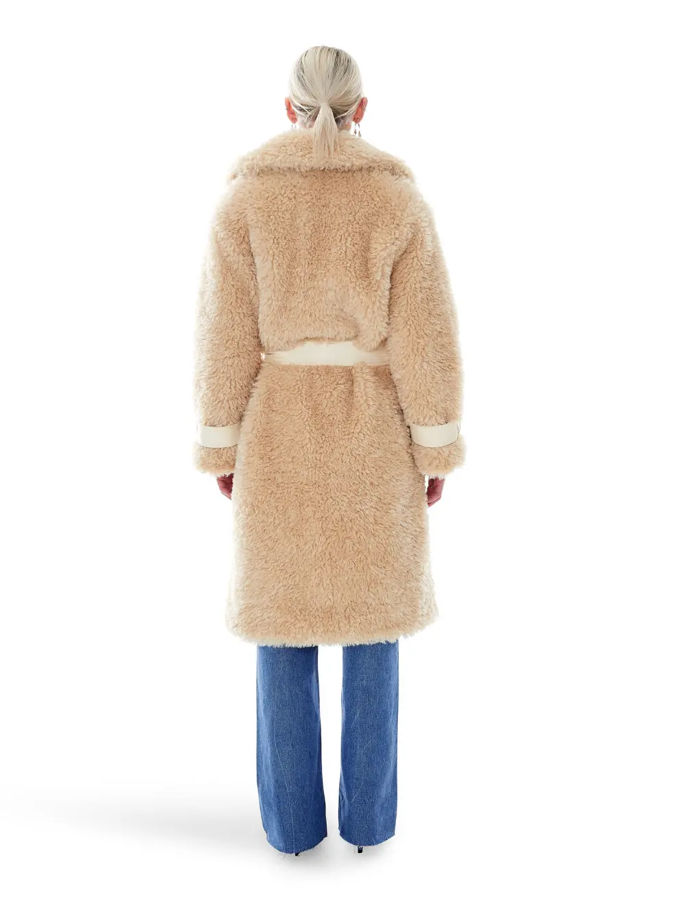 		Violet  Sandy Faux Fur Coat	