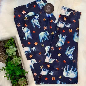 Watercolor Elephant Print Soft Leggings