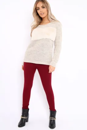 Wine High Waisted Shape Leggings - Binky