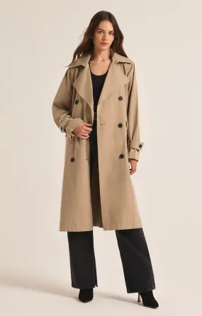 Z Supply Dorian Trench Coat - Driftwood